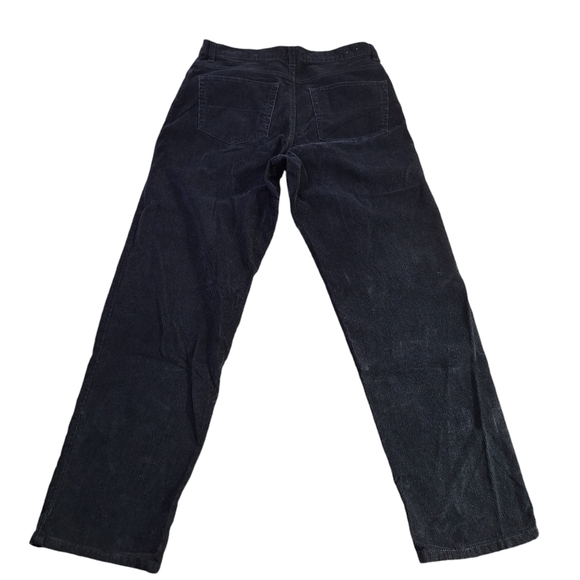 Eddie Bauer Men 34x32 Black 5-pocket 100% Cotton Corduroy Pants - Picture 2 of 10